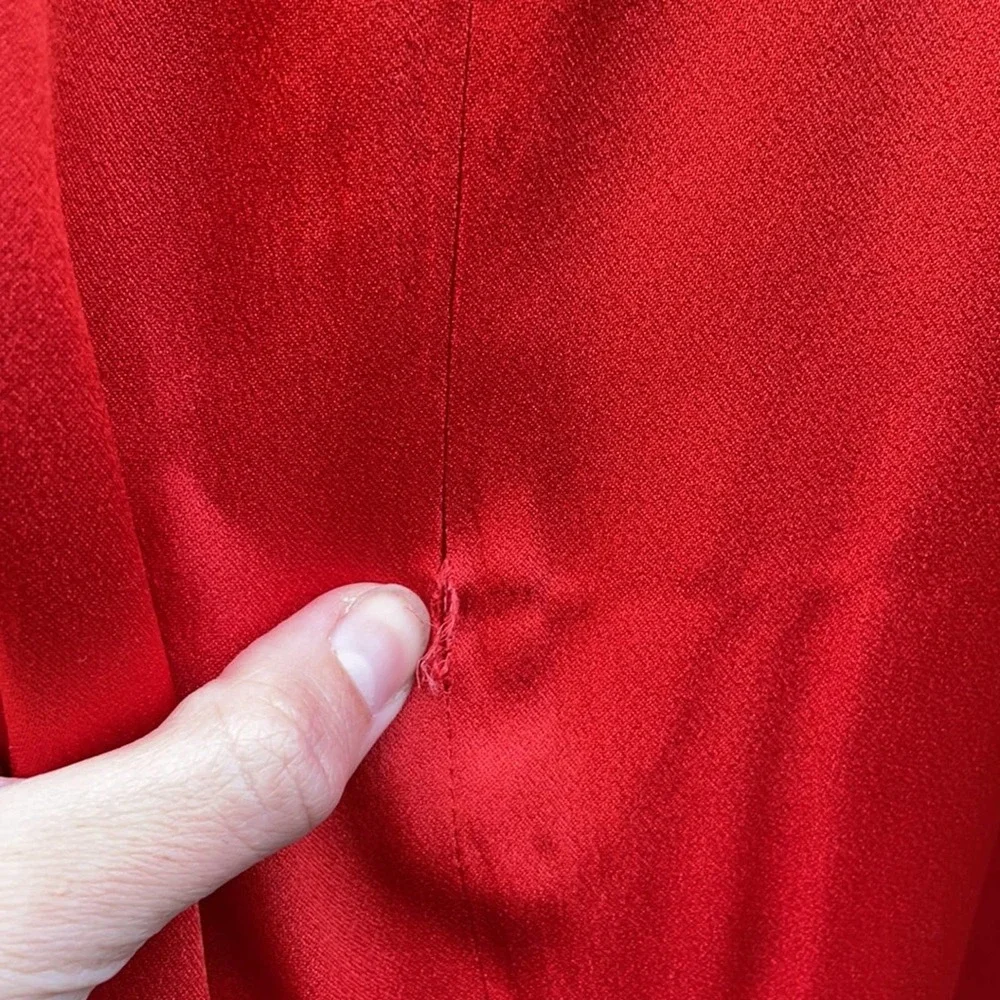 Semi Couture Red Asymmetrical Midi Skirt